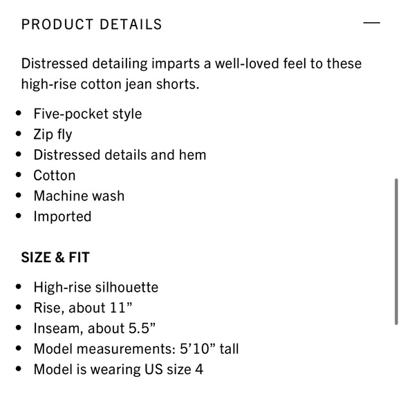 NWT Pistola denim high rise shorts - Picture 2 of 4